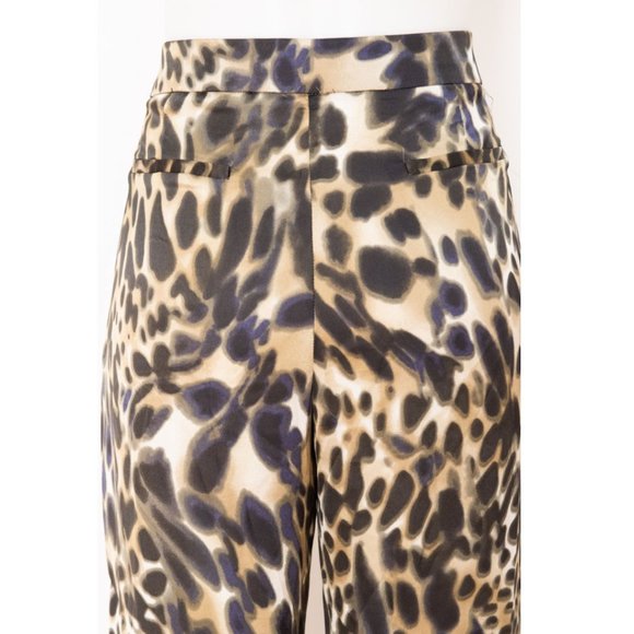 MNG Collection Animal Print Straight Leg Pants - Size 14/16 - Picture 4 of 4